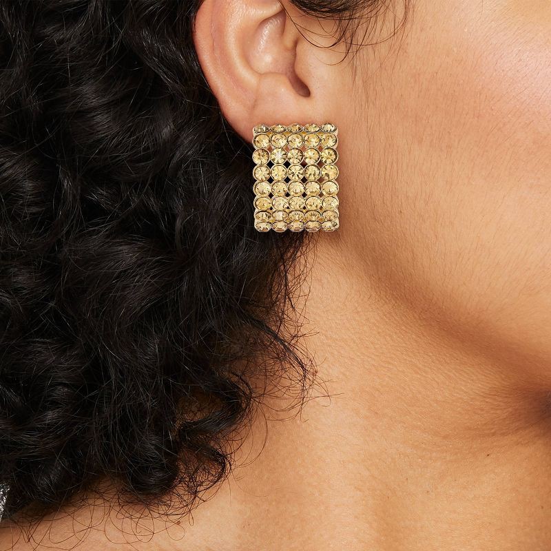 slide 2 of 3, Post Earrings 5 Row - A New Day™ Gold, 1 ct