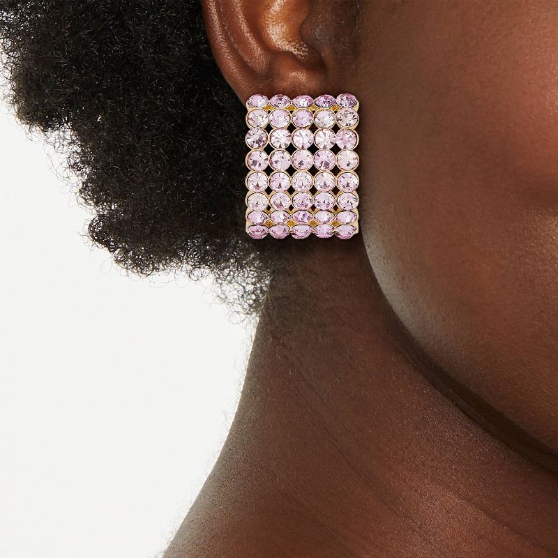 slide 2 of 3, Post Earrings 5 Row - A New Day™ Lavender, 1 ct