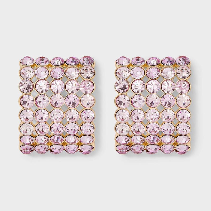 slide 1 of 3, Post Earrings 5 Row - A New Day™ Lavender, 1 ct