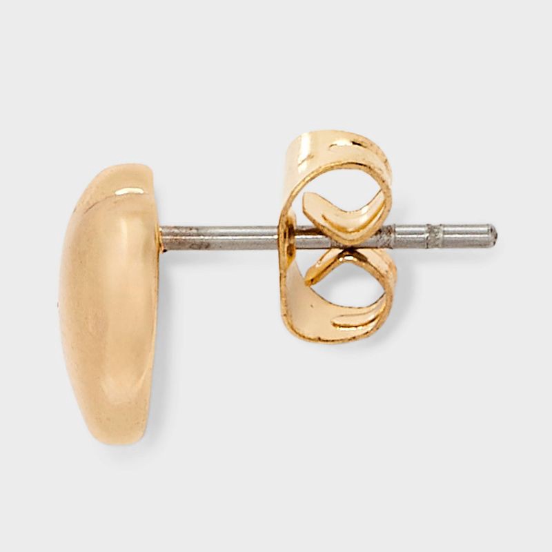 slide 3 of 4, Heart Locket Hoops and Studs Set 2 pc - Wild Fable™ Gold, 2 ct