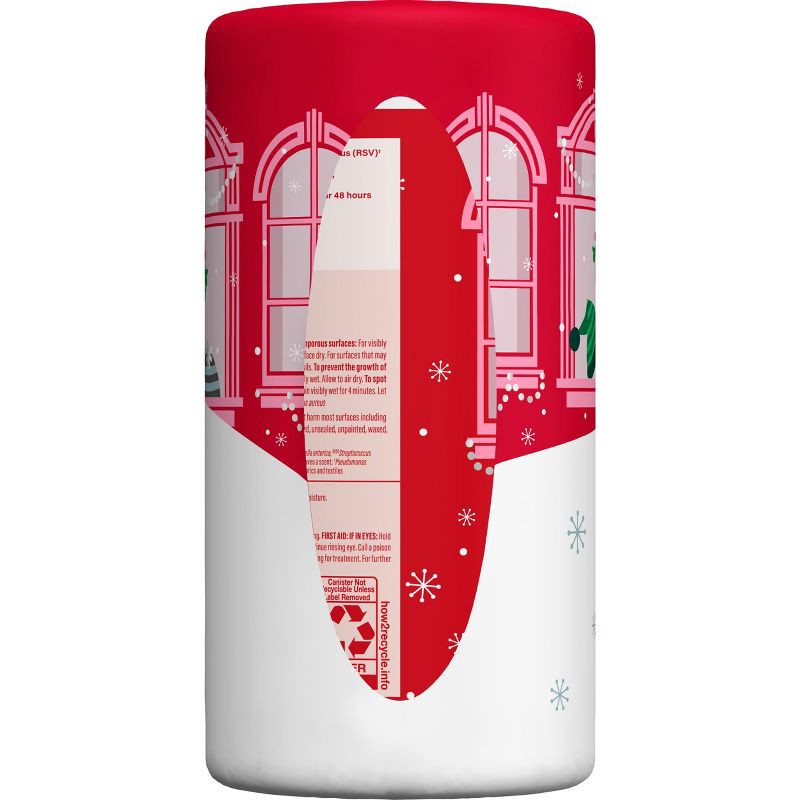 slide 12 of 14, Clorox Fresh Lemon Scented Seasonal Disinfecting Wipes All Purpose Cleaners - 75ct/3 Value Pack, 75 ct