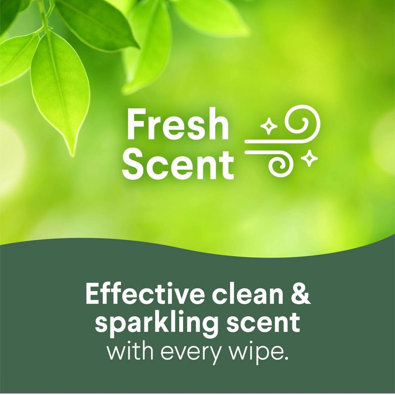 slide 5 of 14, Clorox Fresh Lemon Scented Seasonal Disinfecting Wipes All Purpose Cleaners - 75ct/3 Value Pack, 75 ct