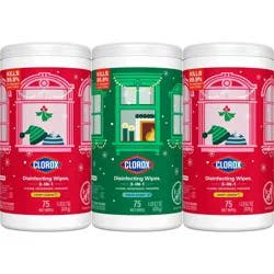 Clorox Fresh Lemon Scented Seasonal Disinfecting Wipes All Purpose Cleaners - 75ct/3 Value Pack