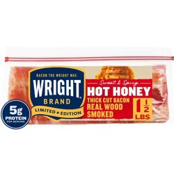 Wright Hot Honey Thickly Sliced Bacon - 24oz