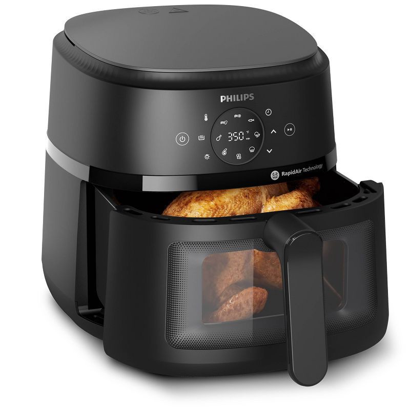 slide 2 of 14, Philips 2000 Series 6.5qt Air Fryer Black, 6.5 qt