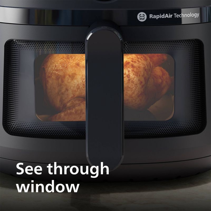 slide 5 of 14, Philips 2000 Series 6.5qt Air Fryer Black, 6.5 qt