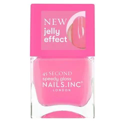 Nails Inc. 45 Second Speedy Gloss Quick Drying Neon Nail Polish - Raspberry Pink Isabella - 0.47 fl oz
