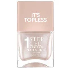 Nails Inc. It's Topless, 4-in-1 Base Coat, Treatment, Color and Top Coat 1-Step Gel Nail Polish - Champagne Lt Gold Shimmer Simone - 0.47 fl oz