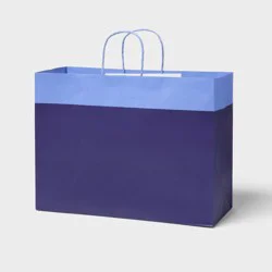 Large Colorblock Gift Bag Navy/Blue - Spritz™