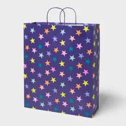 XL Star Gift Bag Navy Colorful - Spritz™
