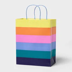Medium Colorblock Stripe Gift Bag Colorful - Spritz™