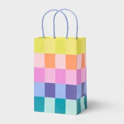XS Checkerboard Gift Bag Colorful - Spritz™