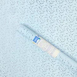 96"x30" Foil Confetti Print Wrapping Paper Blue/Silver - Spritz™