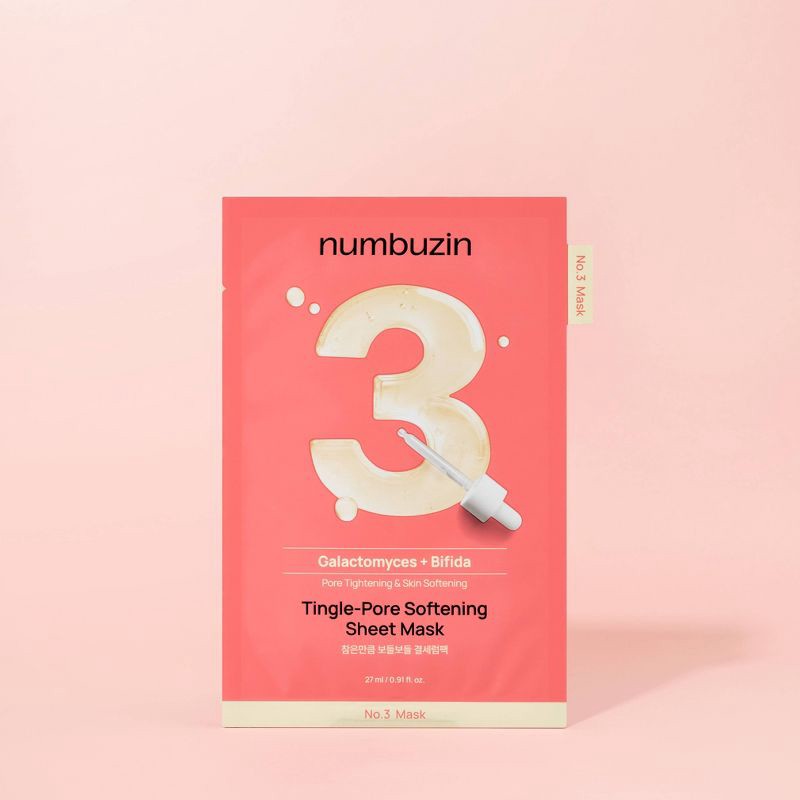 slide 2 of 9, numbuzin No.3 Tingle-Pore Softening Sheet Mask - 0.91 fl oz, 0.91 fl oz