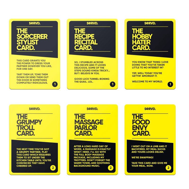 slide 3 of 5, Hasbro Gaming SERVD Couples Card Game for Adults, 1 ct