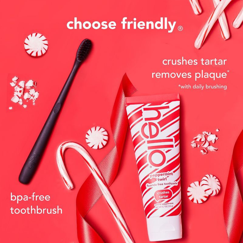 slide 4 of 12, hello Holiday Home for the Holidays Fluoride-Free Toothpaste and Aluminum Free Deodorant Travel Toiletry Bag Kit - 5pc, 5 ct