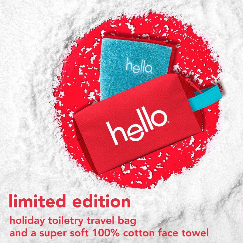 slide 8 of 12, hello Holiday Home for the Holidays Fluoride-Free Toothpaste and Aluminum Free Deodorant Travel Toiletry Bag Kit - 5pc, 5 ct