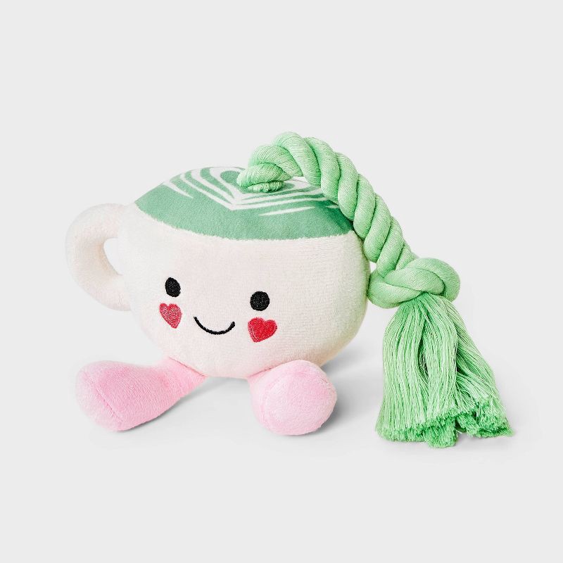 slide 3 of 3, 11.7" Matcha Plush Rope Dog Toy - Boots & Barkley™, 1 ct
