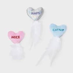 Hearts Plush Cat Toy - Boots & Barkley™ 3ct