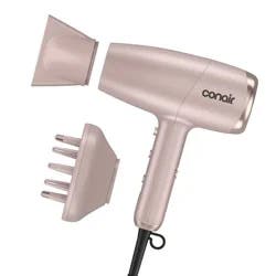 INFINITI PRO CONAIR Frizz-Free Flex Dryer: Includes Concentrator & Diffuser, Metal, 1875 Watt, 2 Heat & Speed Settings
