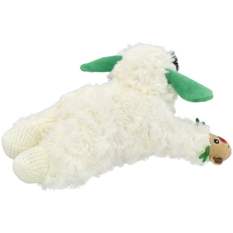 slide 3 of 6, Multipet Lamb Chop with Reindeer Slippers Interactive Plush Dog Toy, 1 ct