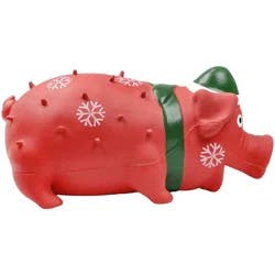Multipet Grunting Pig with Santa Hat Interactive Dog Toy