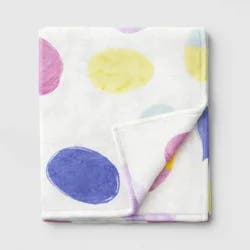 Easter Eggs Printed Plush Throw Blanket - Room Essentials™