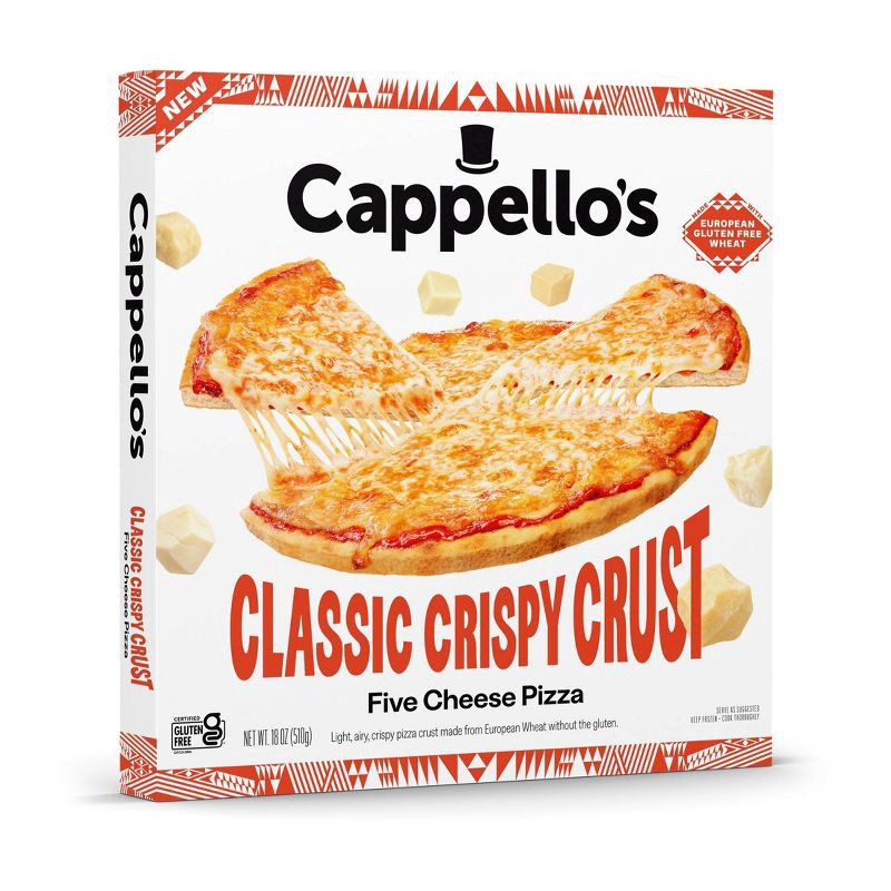 slide 2 of 10, Cappello's Classic Crispy Crust Five Cheese Frozen Pizza - 18oz, 18 oz
