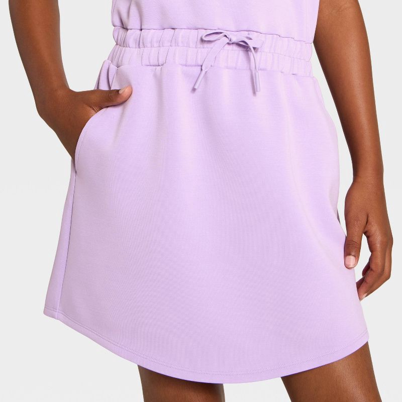 slide 3 of 3, Girls' Airy Sleek Dress - All In Motion™ Lilac Purple S, 1 ct