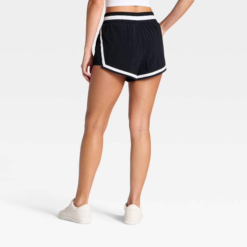 slide 2 of 3, Women's High-Rise Woven Shorts - JoyLab™ Black XL, 1 ct
