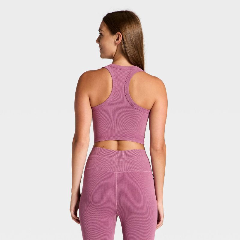 slide 2 of 3, Women's Seamless Henley Tank Top - JoyLab™ Purple XXL, 1 ct