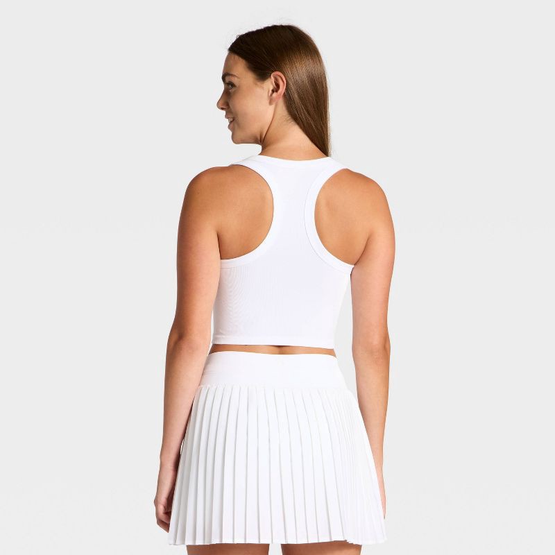slide 2 of 3, Women's Seamless Henley Tank Top - JoyLab™ White XXL, 1 ct