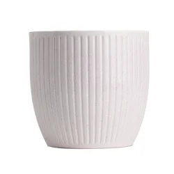 LiveTrends Belice Ceramic Indoor Planter Pot White 5.5"x6.5"x6.5"