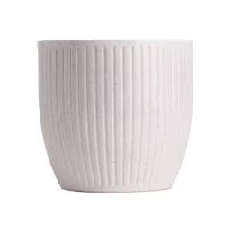 LiveTrends Belice Ceramic Indoor Planter Pot White 5.5"x6.5"x6.5"