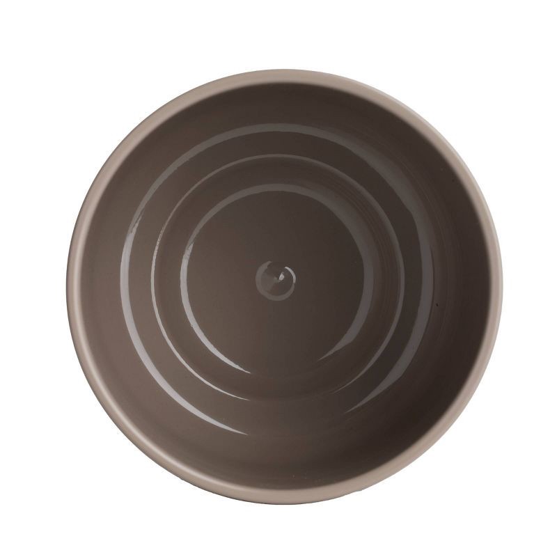 slide 3 of 5, LiveTrends 6.5" Bari Ceramic Indoor Planter Pot Dark Taupe, 1 ct