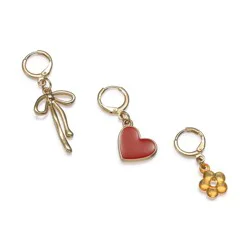 Studio Artifact Individual Charm Set - Love - 3pk: Zinc Alloy, Beauty Tool Sets, 3 Pieces