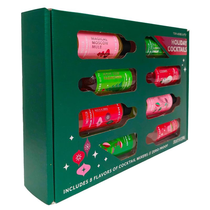 slide 3 of 6, Ten Acre Gifts Ten Acres Gifts Holiday Cocktail Mixer Set - 8pk/2.7 fl oz, 8 ct, 2.7 fl oz