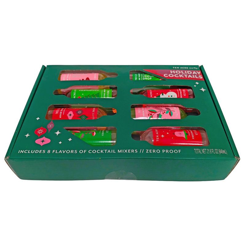 slide 5 of 6, Ten Acre Gifts Ten Acres Gifts Holiday Cocktail Mixer Set - 8pk/2.7 fl oz, 8 ct, 2.7 fl oz