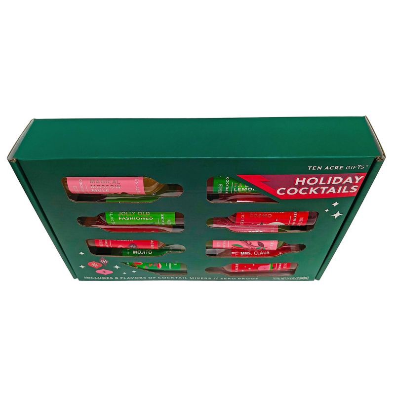 slide 6 of 6, Ten Acre Gifts Ten Acres Gifts Holiday Cocktail Mixer Set - 8pk/2.7 fl oz, 8 ct, 2.7 fl oz