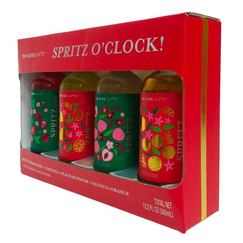 slide 3 of 5, Ten Acre Gifts Ten Acres Gifts Spritz O'Clock Mixer Set - 4pk/3 fl oz, 4 ct, 3 fl oz