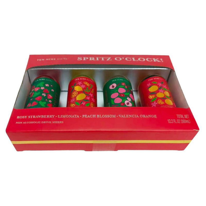 slide 5 of 5, Ten Acre Gifts Ten Acres Gifts Spritz O'Clock Mixer Set - 4pk/3 fl oz, 4 ct, 3 fl oz