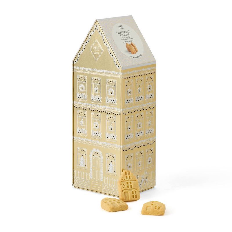 slide 1 of 4, M&S Light up Christmas Biscuit Cookies Tin - 4.41oz (Colors May Vary), 4.41 oz