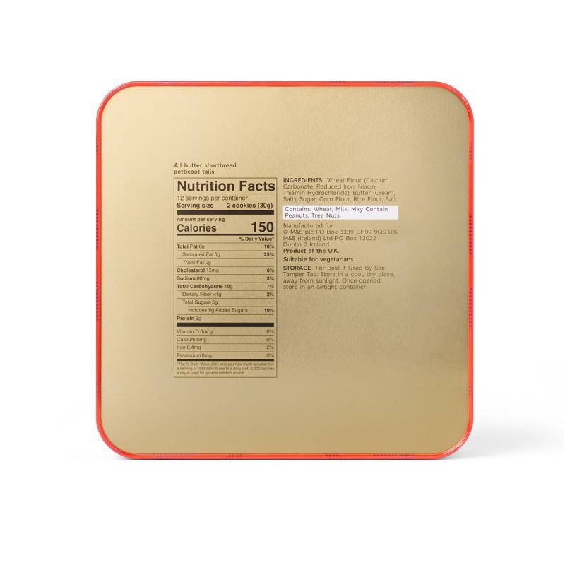 slide 2 of 3, M&S Shortbread Robin Petticoat Christmas Cookies Tin - 12.70oz, 12.7 oz