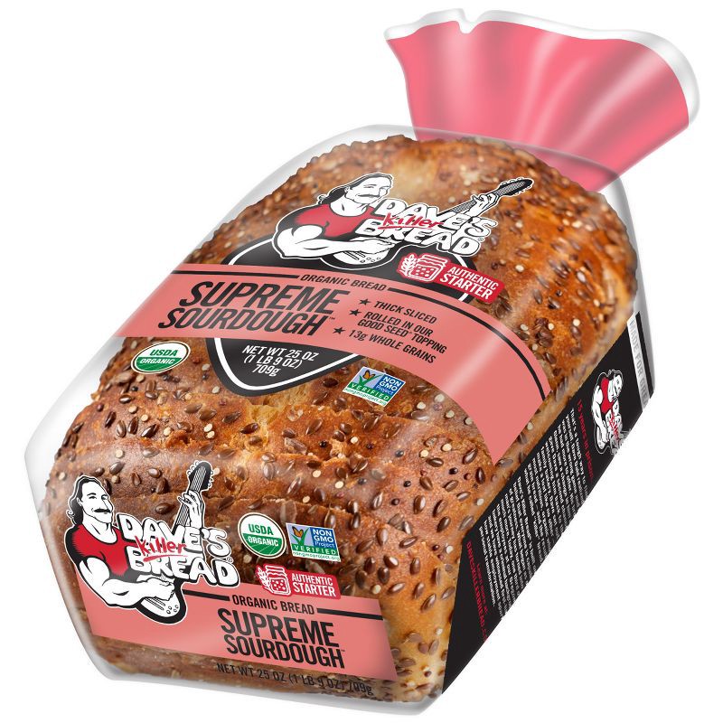 slide 14 of 15, Dave's Killer Bread Organic Sourdough Bread - 24oz, 24 oz