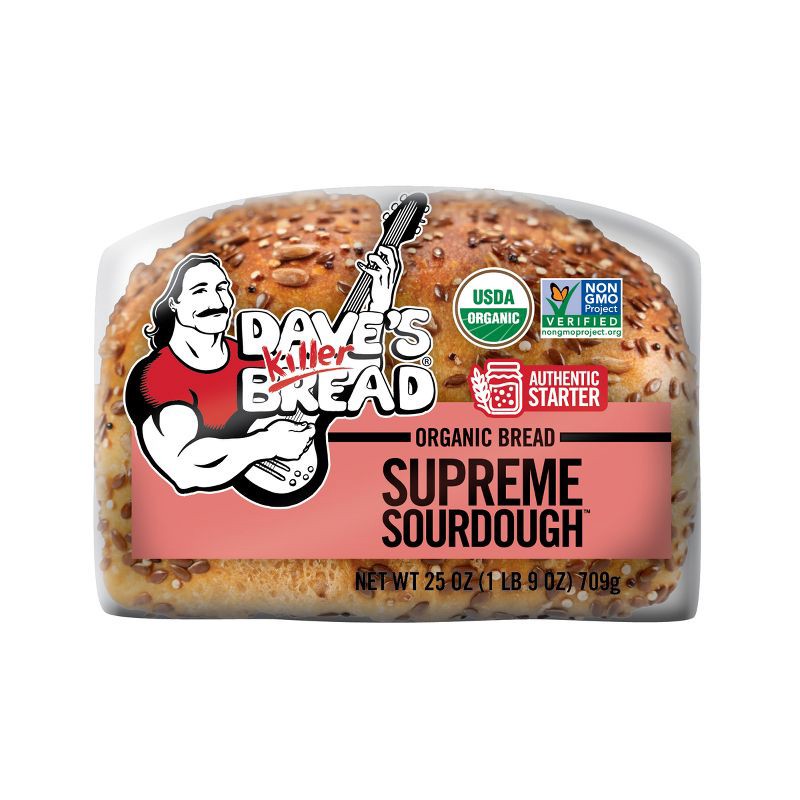 slide 15 of 15, Dave's Killer Bread Organic Sourdough Bread - 24oz, 24 oz