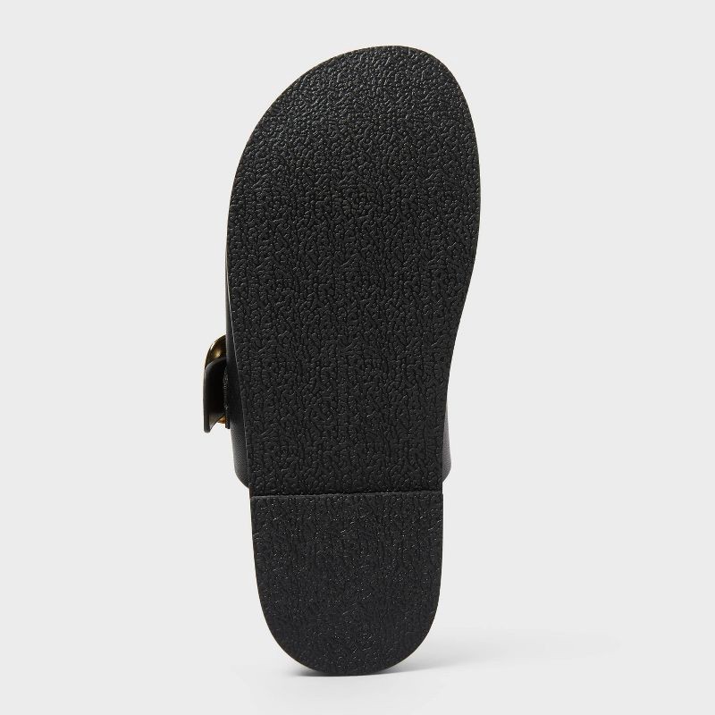 slide 4 of 4, Women's Meg Sandals with Memory Foam Insole - A New Day™ Black 9.5, 1 ct