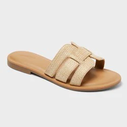 Women's Carla Sandals with Memory Foam Insole - Universal Thread™ Tan 9