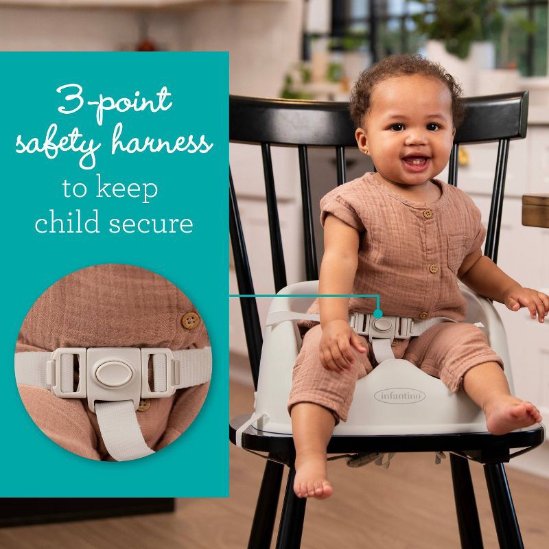 slide 5 of 7, Infantino Simply Modern Booster Seat - Beige, 1 ct