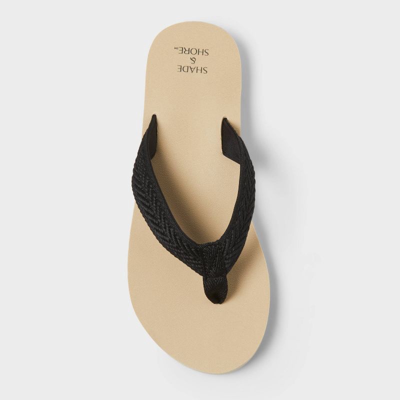 slide 3 of 4, Women's Nico Sandals with Memory Foam Insole - Shade & Shore™ Black 6, 1 ct
