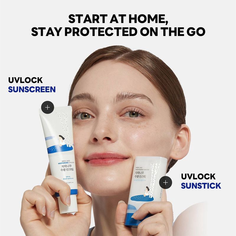 slide 6 of 10, Round Lab Birch Juice Moisturizing UV-Lock Sun Stick, 1 ct